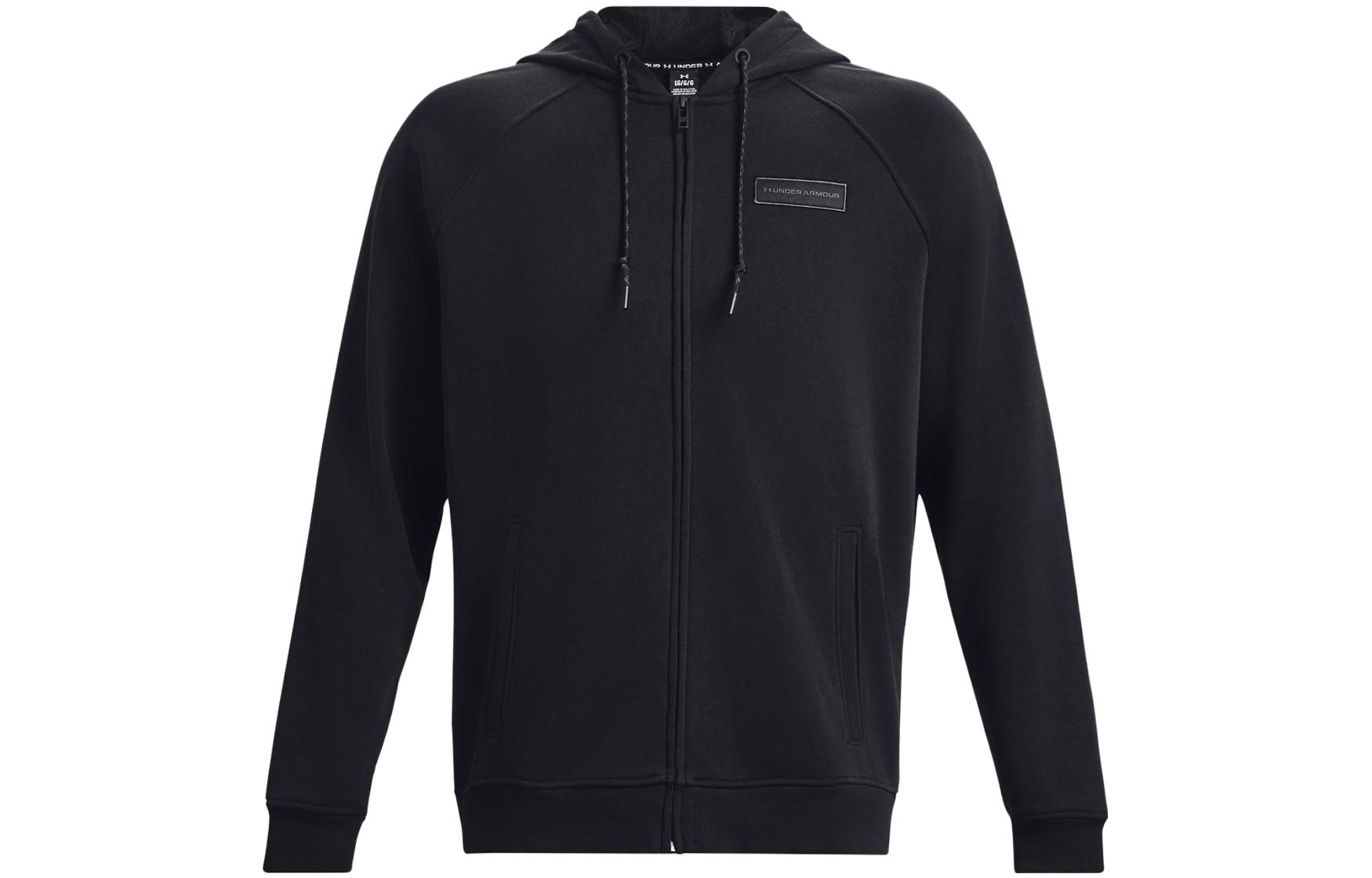 Order Under Armour UA Solid Color Full-Zip Hoodie Jacket Black 1382112-001