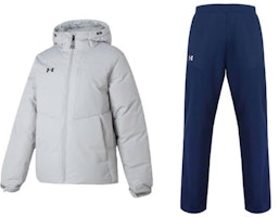 Under Armour UA Solid Color Hoodie Long-Sleeve Down Jacket Training Tracksuit Unisex Set 23600801-009+21500737-408 Under Armour UA Solid Color Hoodie Long-Sleeve Down Jacket Training Tracksuit Unisex Set 23600801-009+21500737-408