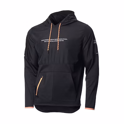 Under Armour UA Solid Color Letter Print Hoodie Black 1375507-001