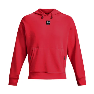 Under Armour UA Solid Color Logo Hoodie Red Long Sleeve 1373797-890