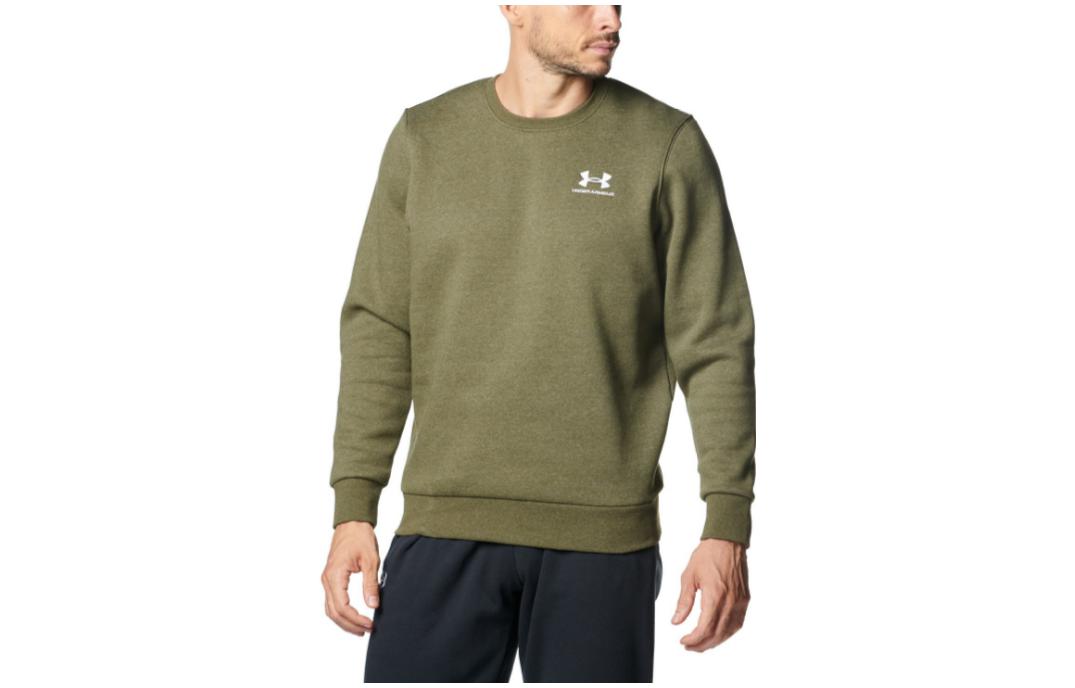 Under Armour UA Solid Logo Crewneck Pullover Sweatshirt Green - 1374250-391
