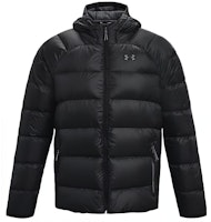 Under Armour UA Solid Logo Hooded Puffer Jacket Black Windproof and Warm. 1364903-003 Under Armour UA Solid Logo Hooded Puffer Jacket Black Windproof and Warm. 1364903-003
