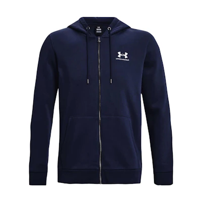 Under Armour UA Solid Logo Hoodie Zip-Up Navy Blue 1373881-410
