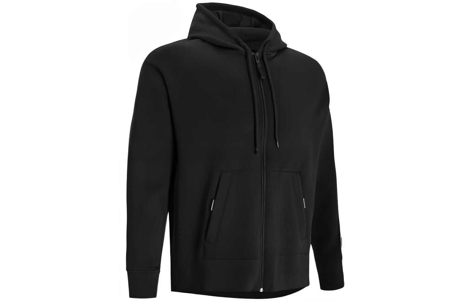 Under Armour UA Solid Logo Minimalist Full-Zip Hoodie Jacket Long-Sleeve - Black 1379051-001