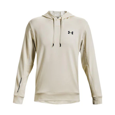 Under Armour UA Solid Logo Print Pullover Hoodie Off-White Casual Sportswear 1366259-279