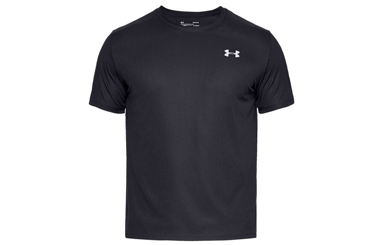 Under Armour UA Speed Stride Black Slim Fit Crewneck Short Sleeve Tee Unisex 1326564-001