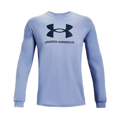 Under Armour UA Sportstyle Big Logo Crewneck Sweatshirt Men’s Blue 1362743-420