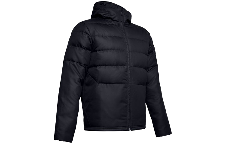 Order 安德玛UA运动风黑色冬季羽绒训练连帽夹克 1342693-001