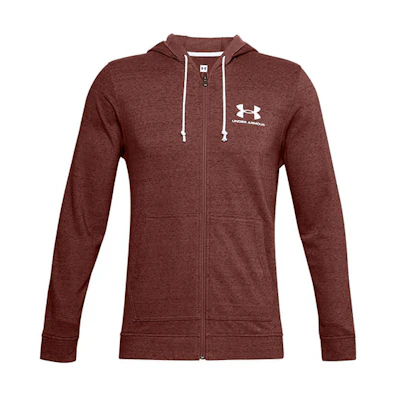 Under Armour UA Sportstyle Logo Loose Fit Red Hoodie Jacket 1345776-688