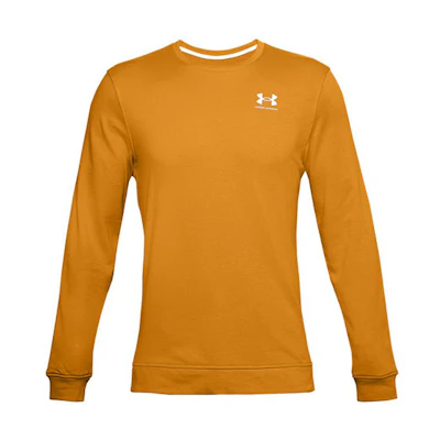 Under Armour UA Sportstyle Terry Crewneck Training Pullover Sweatshirt Orange 1360735-711