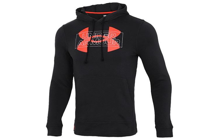 Under Armour UA Sportstyle Terry Pullover Hoodie Black Training Sweatshirt 1360734-001