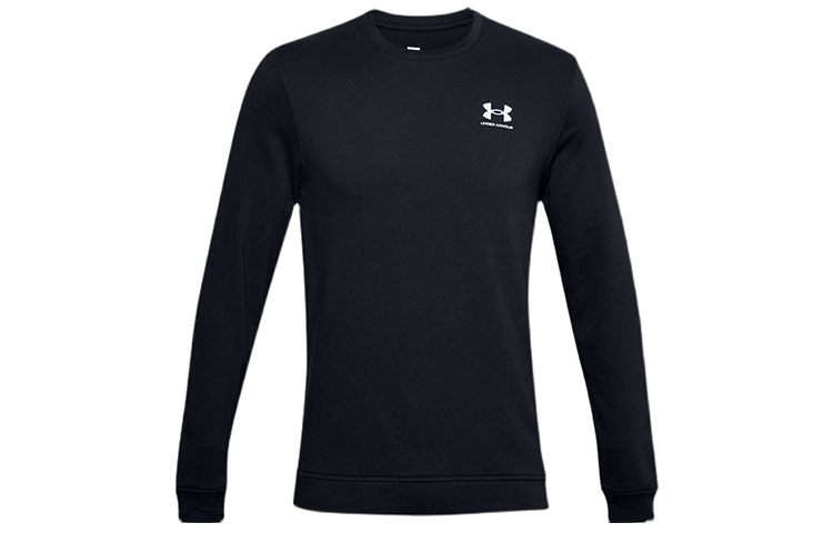 Under Armour UA Sportstyle Terry Training Crewneck Pullover Sweatshirt Men’s Black 1360735-001