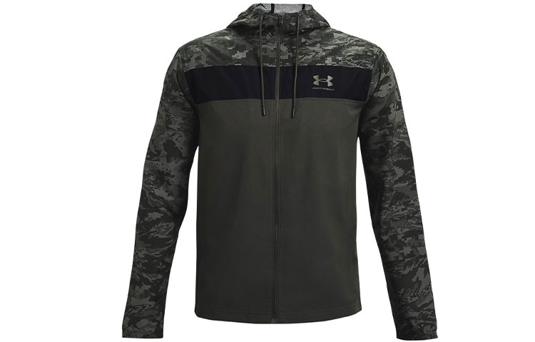 Under Armour UA Sportstyle Training Logo Windbreaker Jacket - Baroque Green 1361622-310