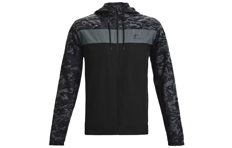 Under Armour UA Sportstyle Training Windbreaker Jacket Black 1361622-001