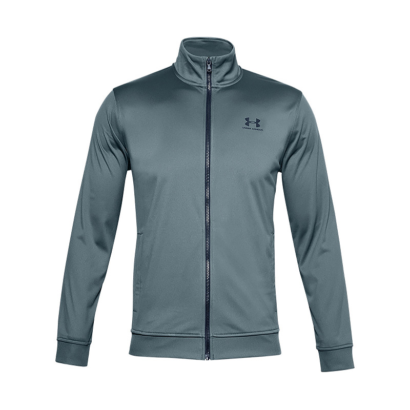Under Armour UA Sportstyle Tricot Logo Grey Training Jacket - Breathable & Athletic Fit 1329293-012