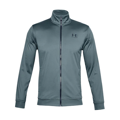 Under Armour UA Sportstyle Tricot Logo Grey Training Jacket - Breathable & Athletic Fit 1329293-012