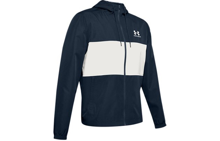 Under Armour UA Sportstyle Wind Hooded Loose Fit Zip Jacket Academy Blue 1329297-408