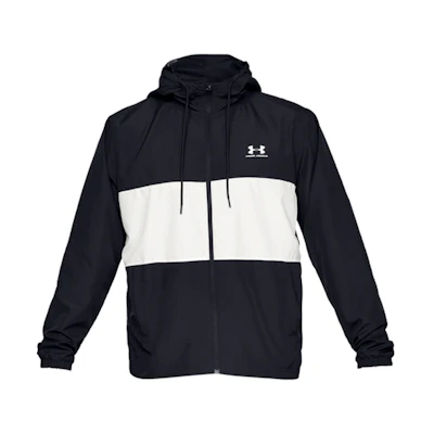 Under Armour UA Sportstyle Wind Logo Hoodie Jacket Black 1329297-001
