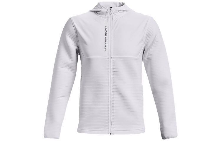 Under Armour UA Storm Daytona Full-Zip Golf Hoodie Jacket White - Athletic Fit 1366279-100