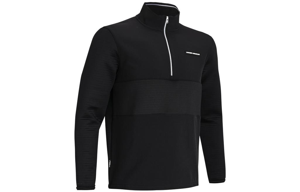 Under Armour UA Storm Daytona Half-Zip Golf Sweatshirt Black Pullover 1379723-001
