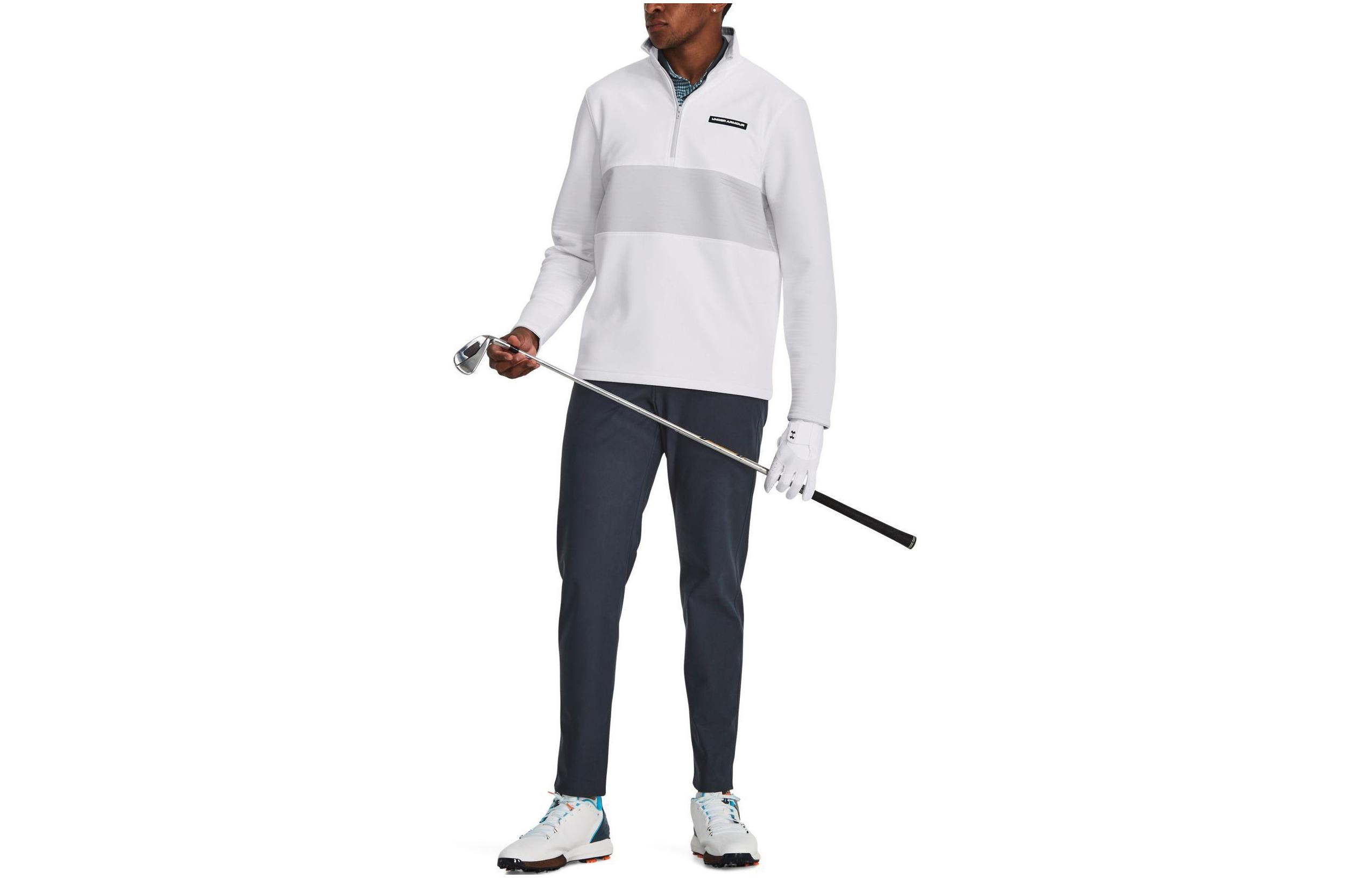 Under Armour UA Storm Daytona Half-Zip Pullover Sweatshirt White 1379723-100