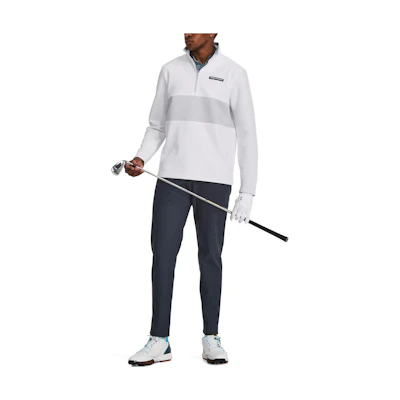 Under Armour UA Storm Daytona Half-Zip Pullover Sweatshirt White 1379723-100