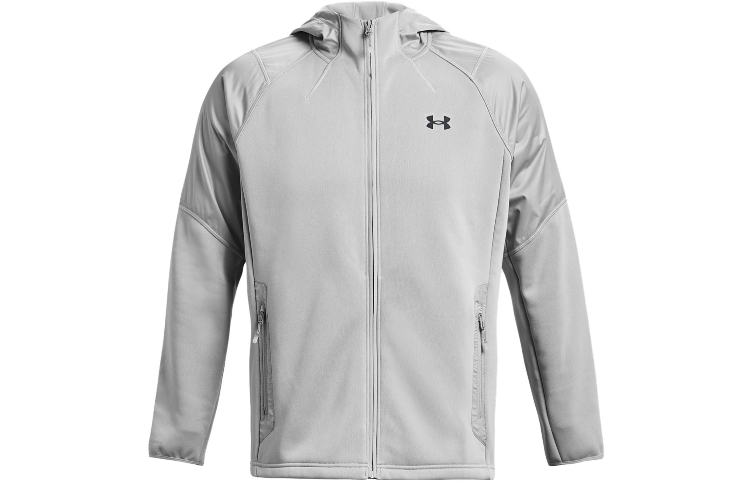 Under Armour UA Storm Logo Printed Hoodie Jacket Grey 1357475-011