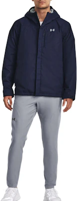 언더아머 UA 스톰 포터 3-인-1 2.0 네이비 로고 후드 자켓 남성용 1371585-410 Shop 언더아머 UA 스톰 포터 3-인-1 2.0 네이비 로고 후드 자켓 남성용 1371585-410