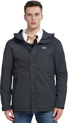 Under Armour UA Storm Powerline Jaket Hoodie Pria Insulated Logo Hitam Loose Fit 1280813-001 Sizing Under Armour UA Storm Powerline Jaket Hoodie Pria Insulated Logo Hitam Loose Fit 1280813-001