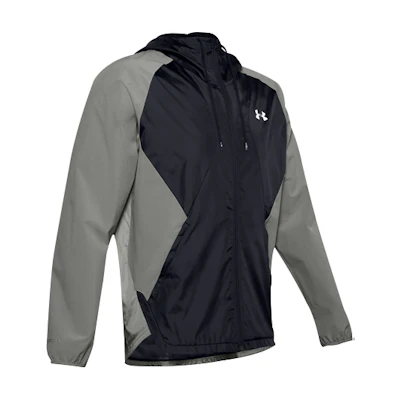 Under Armour UA Stretch Woven Colorblock Zip Jacket Gravity Green 1352021-388