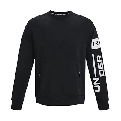 Under Armour UA Summit Graphic Crewneck Sweatshirt Black Long Sleeve 1373800-001