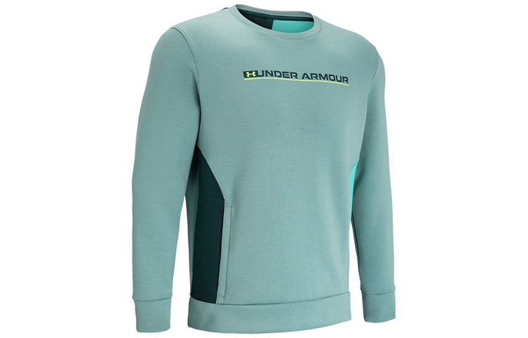 Under Armour UA Summit Knit Crew Training Sweatshirt Green - 1370417-391