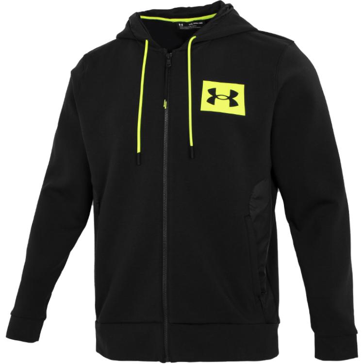 Under Armour UA SUMMIT Series Logo Print Knit Training Hoodie Jacket Black Men’s 1366232-001