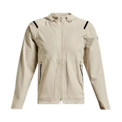 Under Armour UA Sun Protection Breathable Training Hooded Woven Jacket Stone White 1370494-279