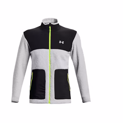 Under Armour UA Sweater Pile Full-Zip Retro Fleece Jacket - Gray 1366283-014
