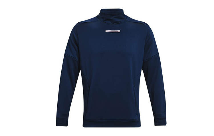 Under Armour UA Terry Evolution Navy Training Sweatshirt with Logo Print 1366482-408