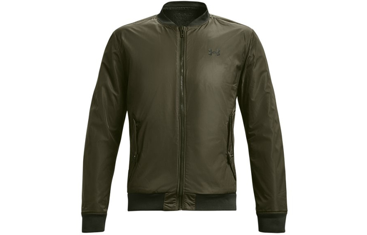 Order Under Armour UA Training Pilot Jacket Hijau Jaket Olahraga Luar Ruangan 1366090-390