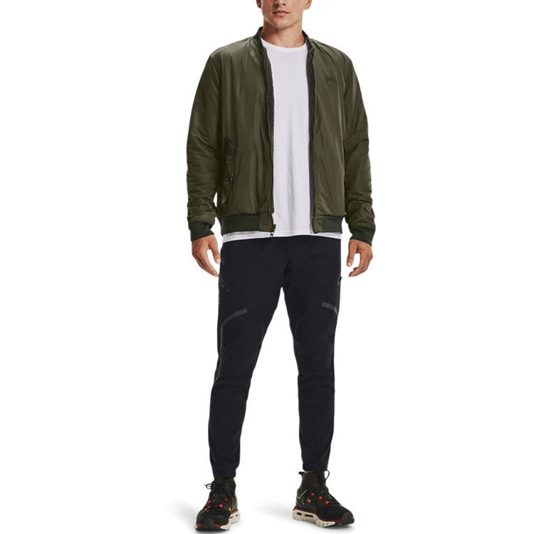 Shop Under Armour UA Training Pilot Jacket Hijau Jaket Olahraga Luar Ruangan 1366090-390