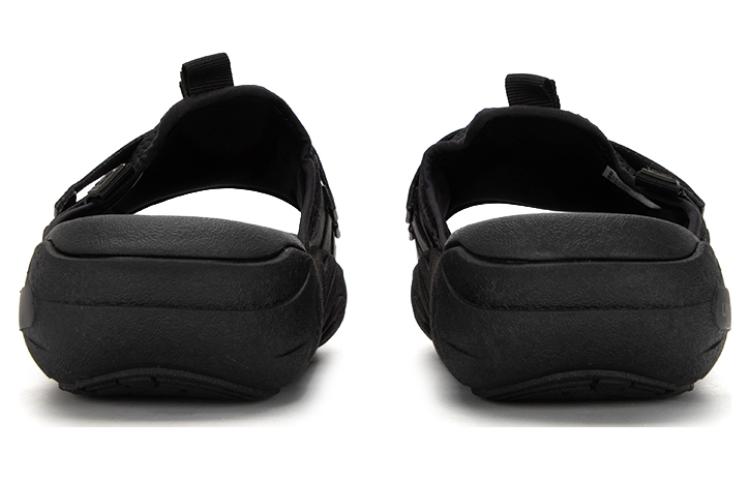 Shop 安德瑪 UA U Alpha Sla 運動拖鞋 男女同款 黑色