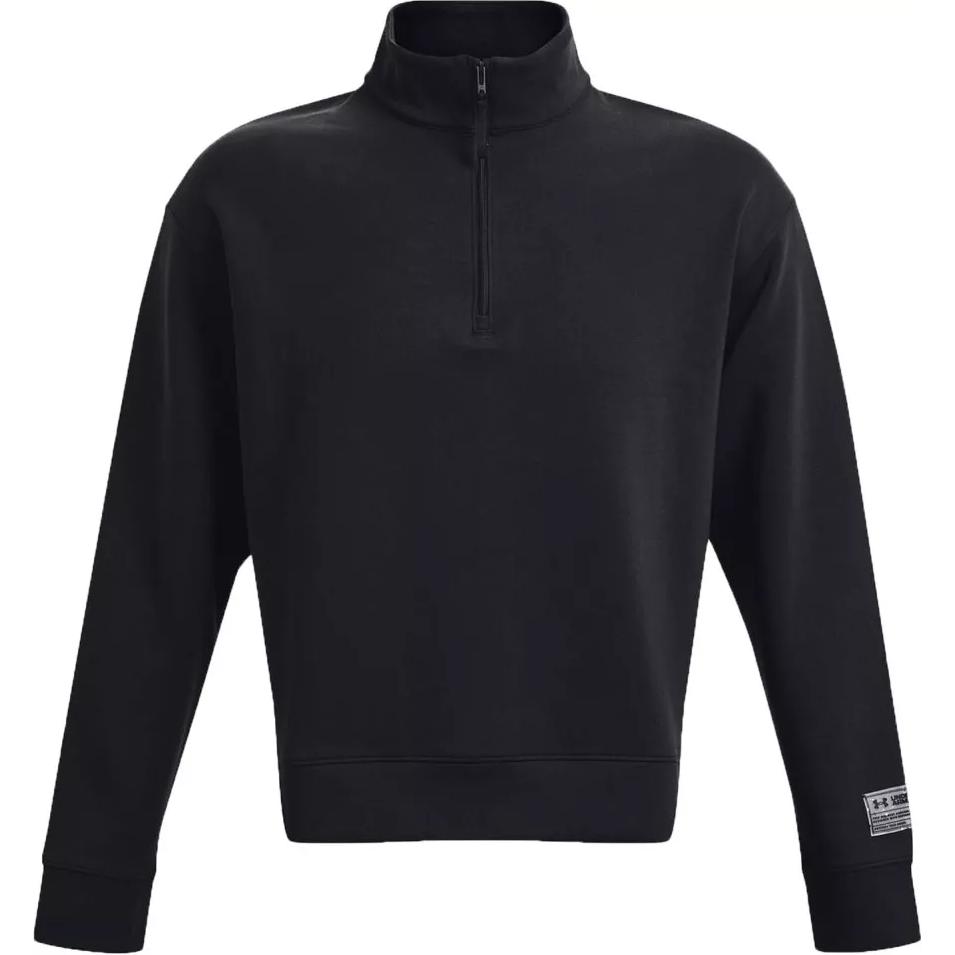 Under Armour UA Unisex Half-Zip Black Jacket with Stand Collar 1377174-001