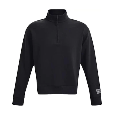 Under Armour UA Unisex Half-Zip Black Jacket with Stand Collar 1377174-001