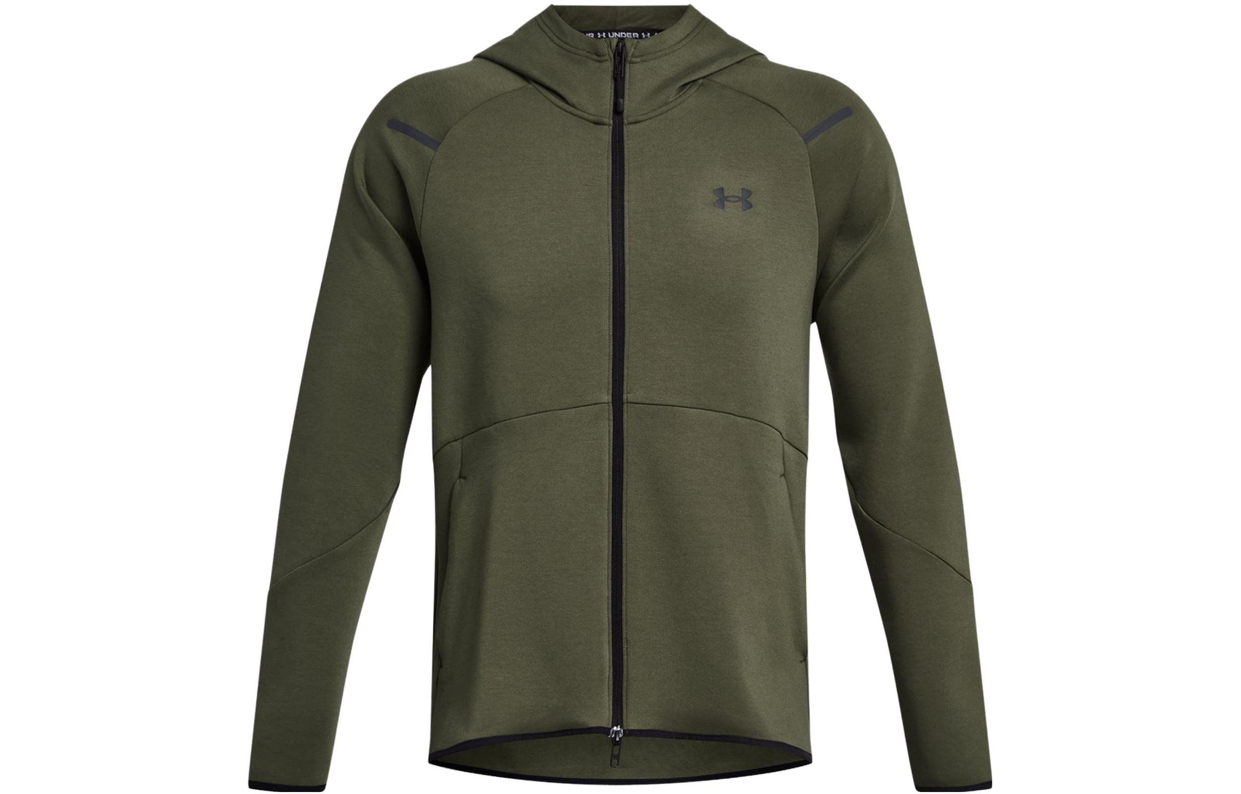 Under Armour UA Unstoppable Fleece Hoodie Full Zip Jacket Green 1379806-390