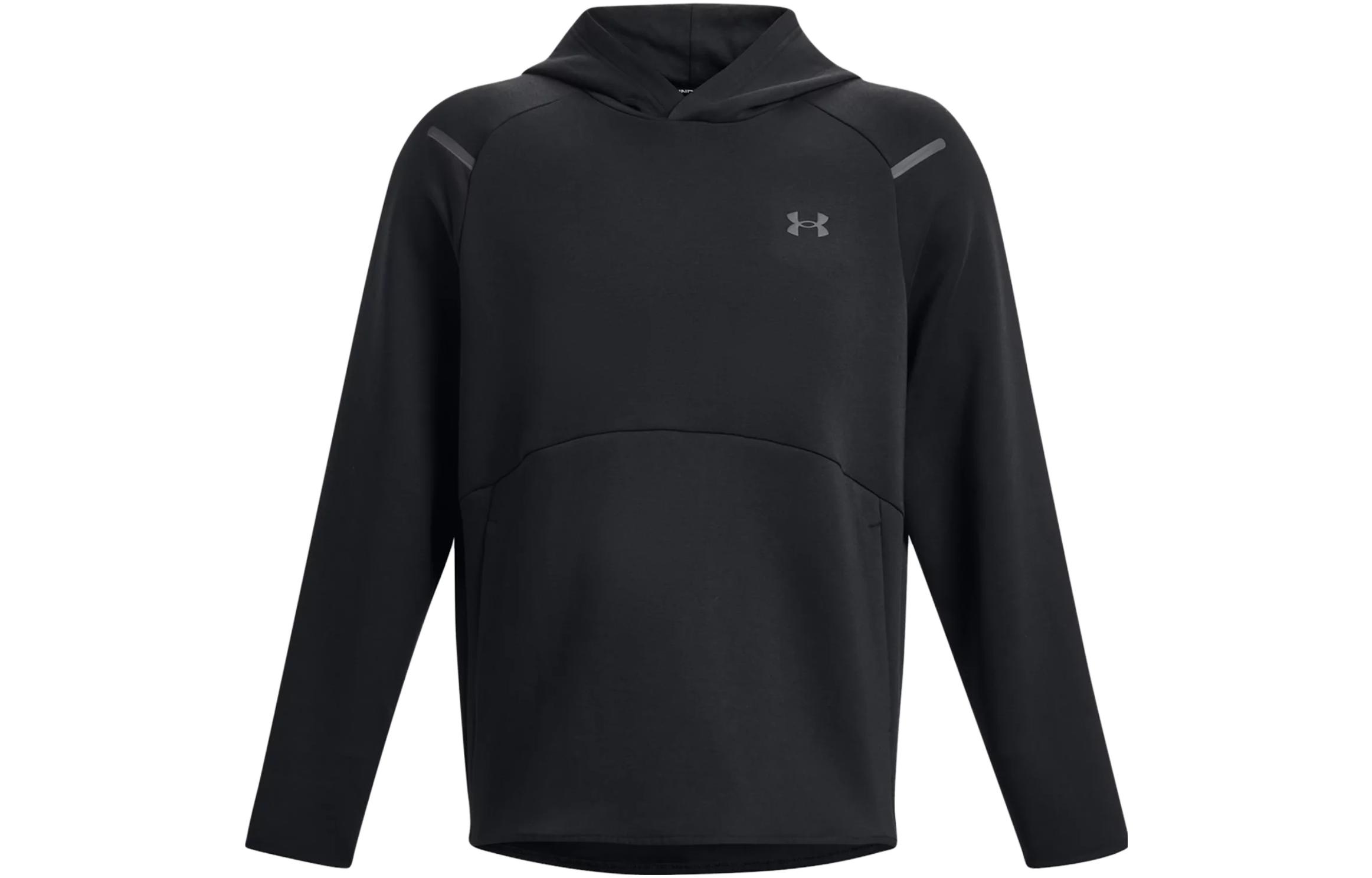 Under Armour UA Unstoppable Solid Black Pullover Hoodie Fashion 1383042-001