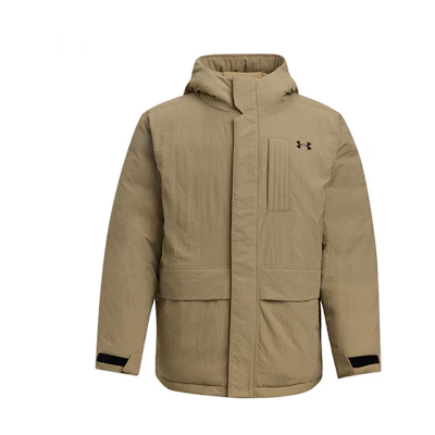 Under Armour UA Urban Down Camel Brown Warm Short Puffer Jacket. 6001974-263