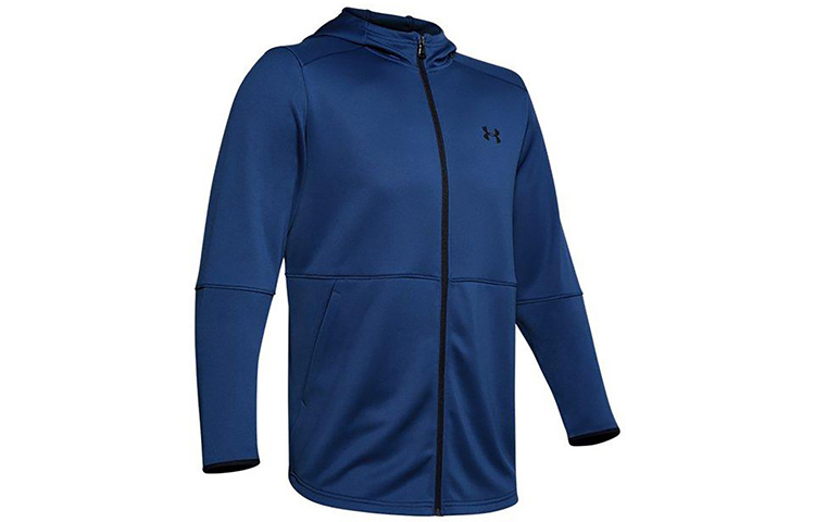Under Armour UA WarmUp Training Zip Hoodie Jacket Blue 1345259-449