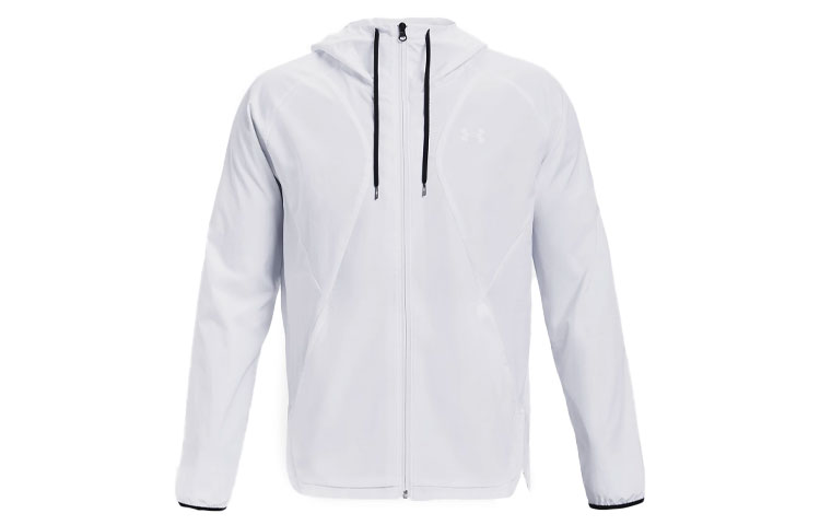 Under Armour UA Woven Series White Logo Windbreaker Jacket 1361612-100