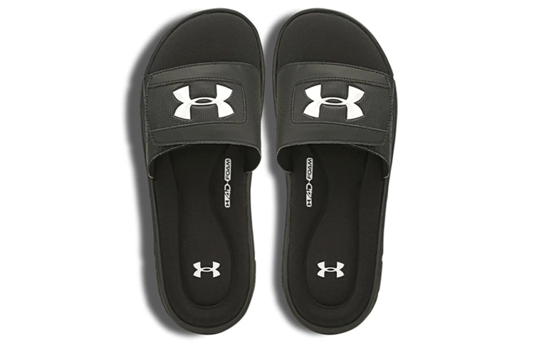 Lookbook Under Armour 點燃滑行款男女同款拖鞋 黑色