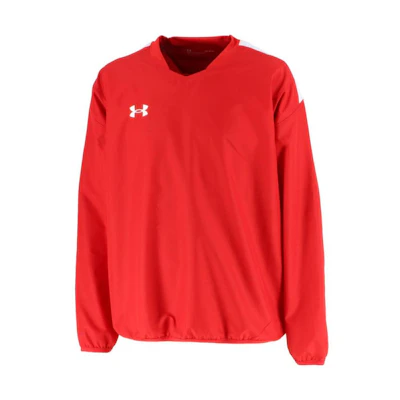 Under Armour Unisex Solid Color Crewneck Long Sleeve Sweatshirt Red 1364990-600