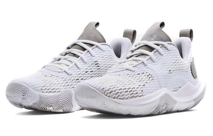 Lookbook Under Armour Unisex Spawn 3 Grau/Weiß Sneakers 3023738-102