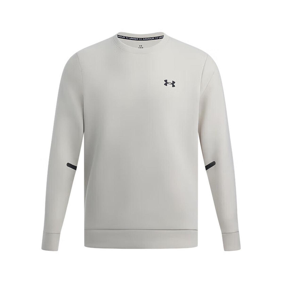 Shop Under Armour 男女白色圓領衛衣 - 舒適保暖含禮袋 1381688-110